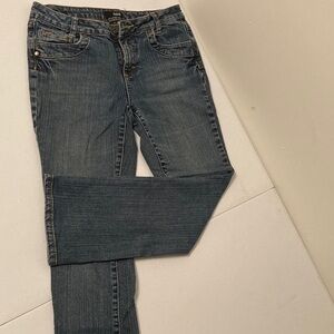 Women's Dark Blue Straight Leg Jeans